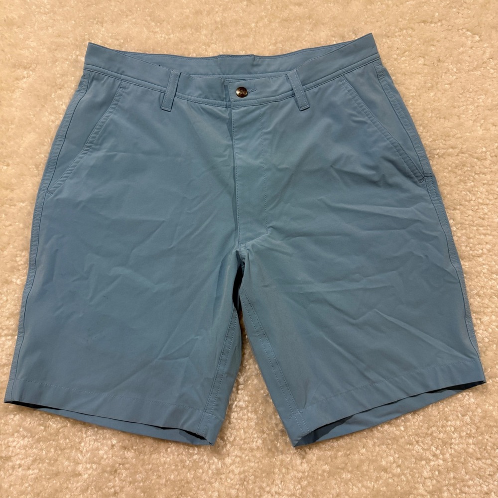 FootJoy Golf Shorts Mens 32 Light Blue Performance Stretch Flat Front FJ